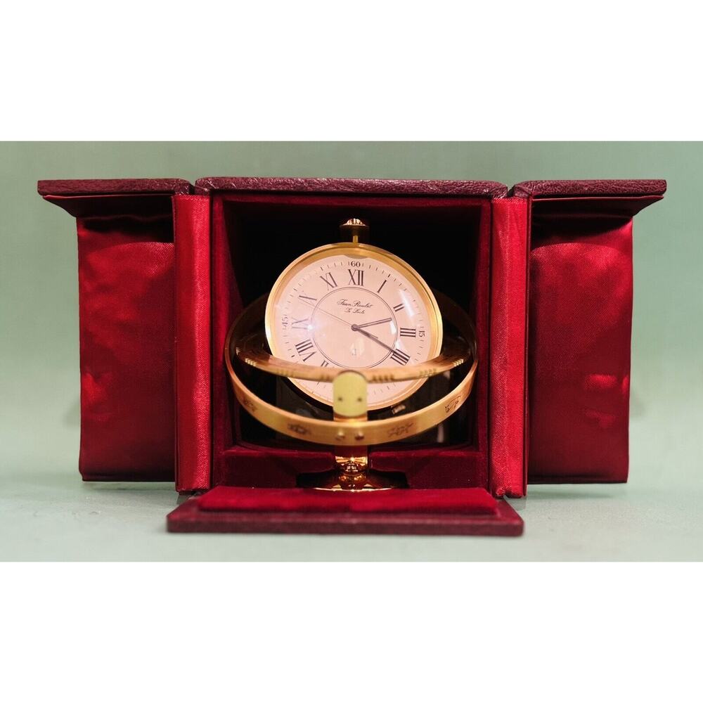 Jean Roulet Le Locle World Clock with Case, Card, Paper, and Tag